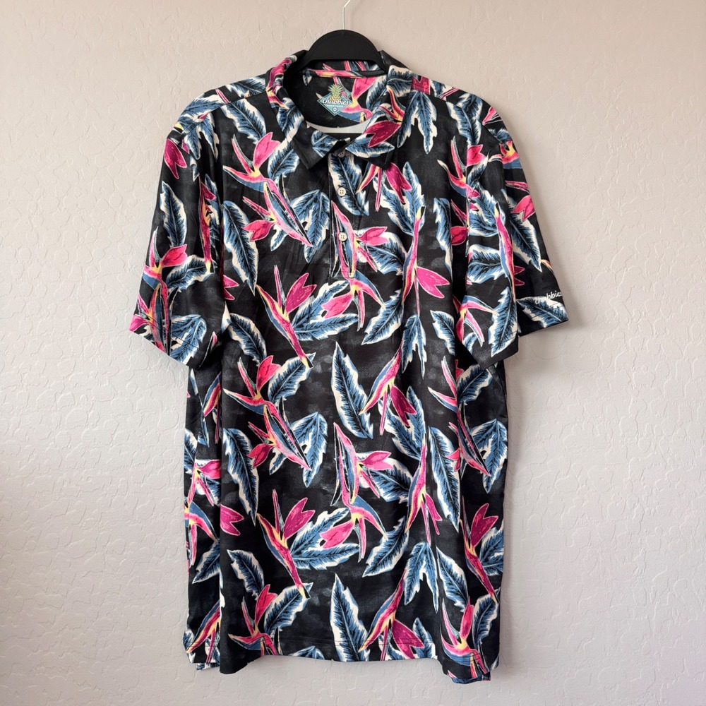 Chubbies XL Hawaiian Shirt Mens Tropical Bird Of Paradise Floral Print